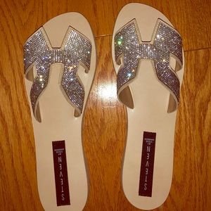 steve madden greece rhinestone sandals